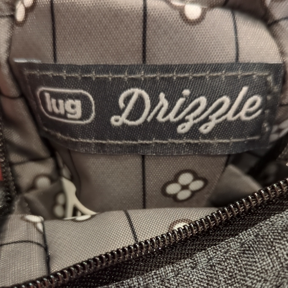 Lug Drizzle Mini Zip Storage Pouch - Heather Grey - NWT - Picture 4 of 6